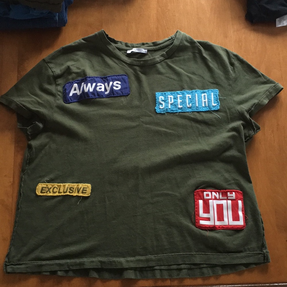 Green graphic tee